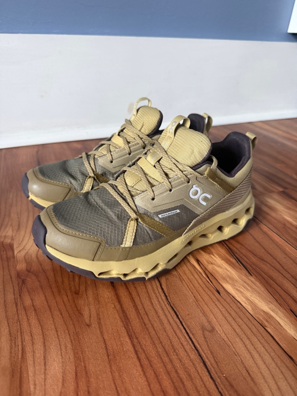 On Running Cloud Horizon Hiking Shoes Olive Green Trail Runners